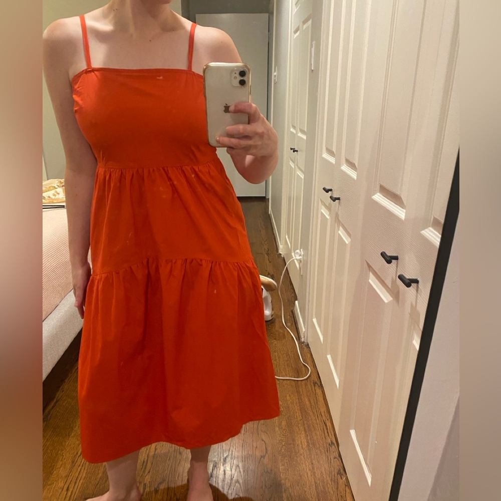 Who What Wear red maxi sun dress